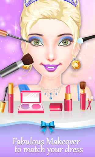 Rainbow Princess Makeup Dress up salon: Girls Game 2