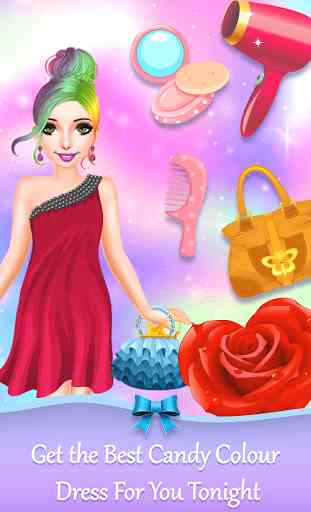 Rainbow Princess Makeup Dress up salon: Girls Game 3