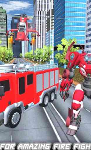 Robot Fire Truck Transforming Robot City Rescue 1