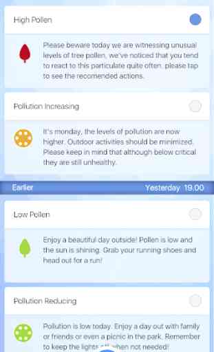 Sensio Air, Pollen & Pollution, allergy tracker 4