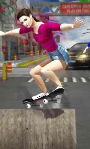 Street Skateboard Girl:Pro Skateboarding Challenge 4