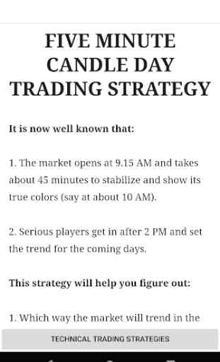 Technical Trading Strategies 3