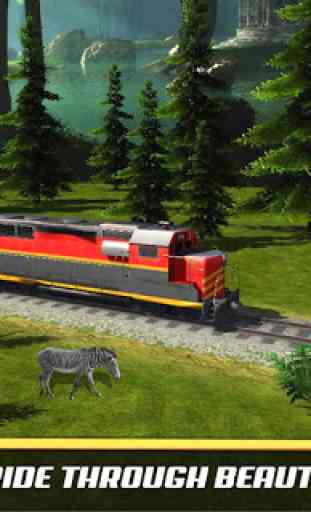 Drive Jungle Train On Rails : Safari Train Game 1