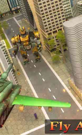 Flying Air Robot Transform Tank Robot Battle War 3