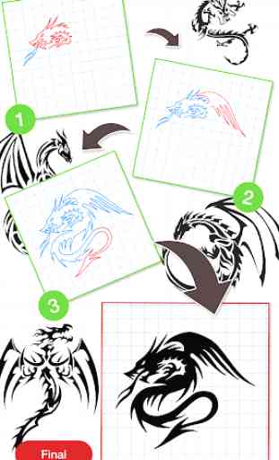 How To Draw Dragon 3