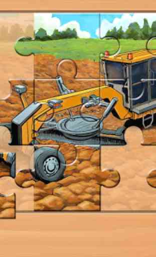 Kids Vehicles: Construction Lite toddler puzzle 3