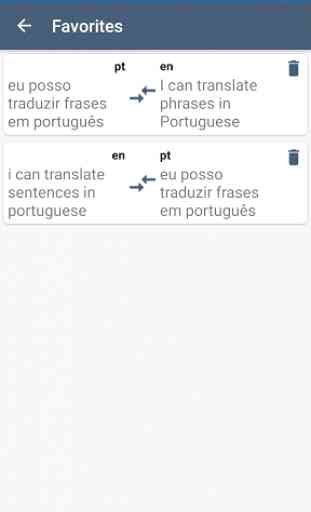 Portuguese English Translator with offline mode 3