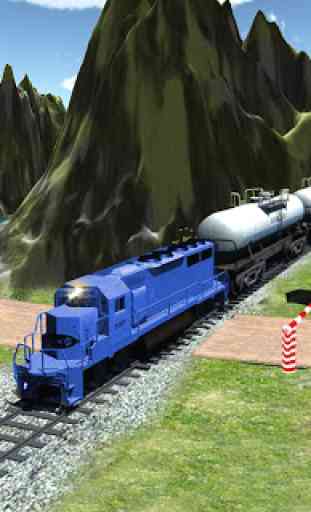 Train Driving Simulator Game: Burning Oil Engine 3