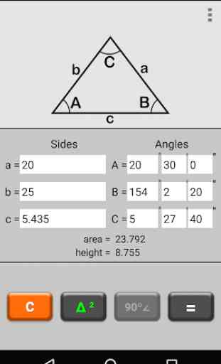 Triangle Calculator Pro 4