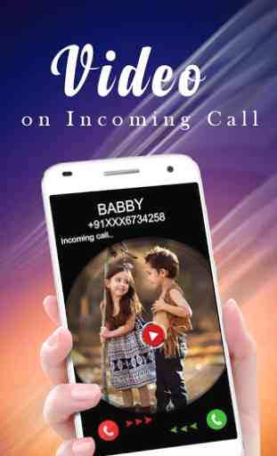 Video Ringtone for Incoming Call with Full Screen 3