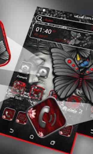 Abstract Girl Launcher Theme 3