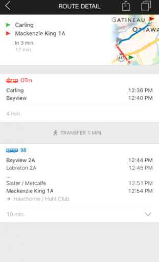 ezRide Ottawa - Offline Public Transport Trip Planner 3
