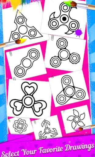 Fidget Spinner Coloring Book & Drawing Game 2