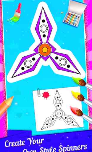 Fidget Spinner Coloring Book & Drawing Game 4