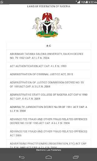 Laws of Federation of Nigeria 4