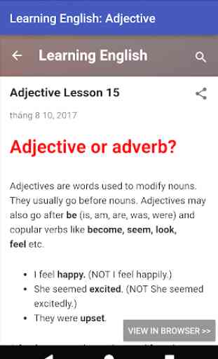 Learning English: Adjective 4