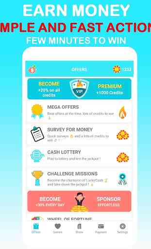 LuckyCash - Win real money and coupons ! 1