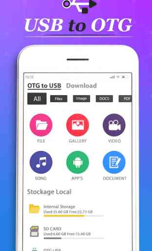 OTG USB Driver For Android : USB to OTG Converter 2