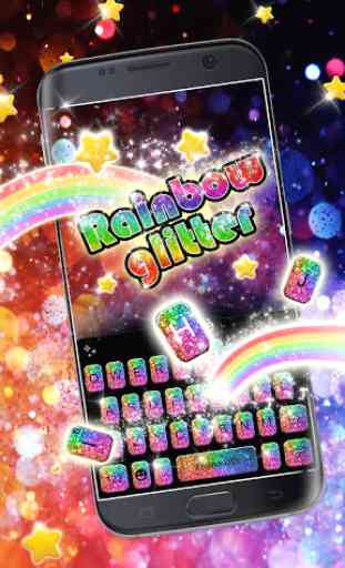 Rainbow Glisten Keyboard Theme 2