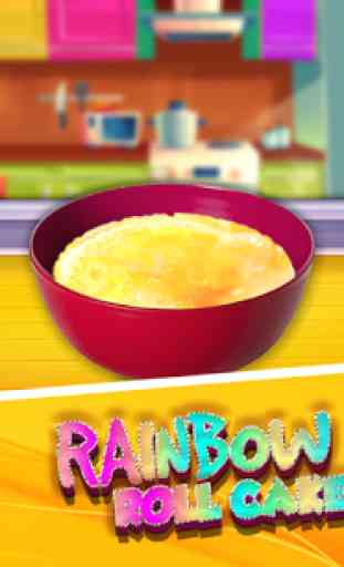 Rainbow Swiss Roll Cake Maker! New Cooking Game 1