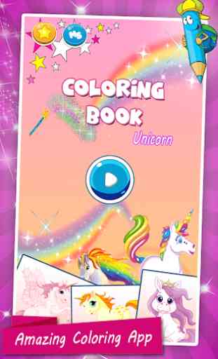 Unicorn Coloring Pages For Kids 1