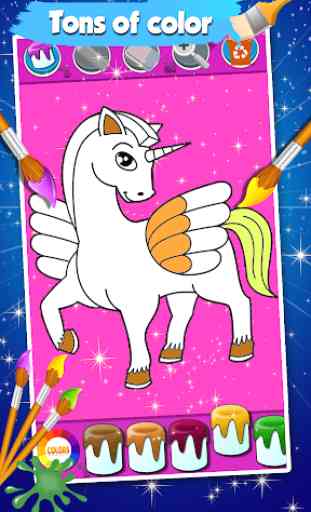 Unicorn Coloring Pages For Kids 2