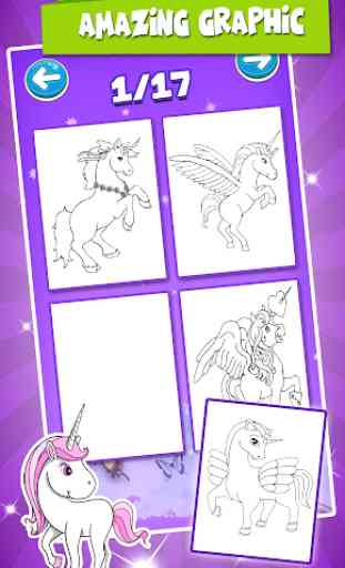 Unicorn Coloring Pages For Kids 3
