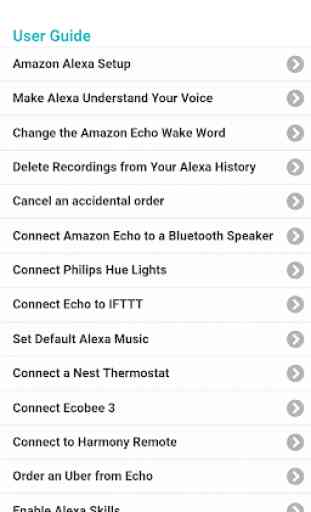 User guide for Alexa 1