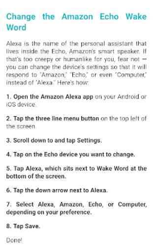 User guide for Alexa 2