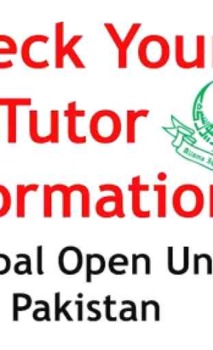 AIOU Tutor Information Portal 2