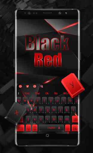 Black Red Keyboard 2