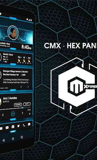 CMX - Hex Panels · KLWP Theme 1