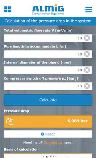 Compressed Air Calc by ALMiG 1
