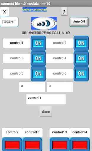Control for arduino bluetooth 4.0 hm-10 4