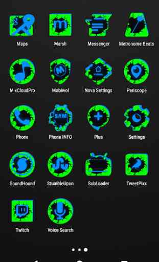 Cracked Green and Blue Icon Pack ✨Free✨ 4
