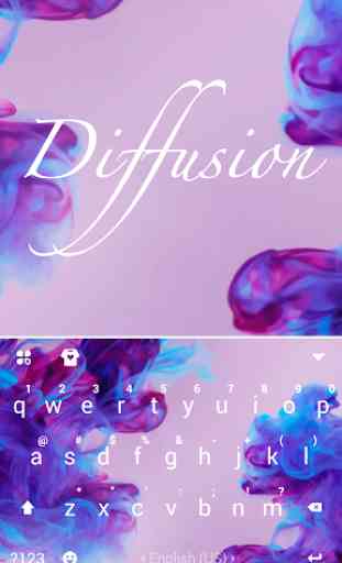 Diffusion Purple Keyboard Theme 2