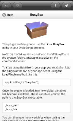 DroidScript - BusyBox Plugin 1