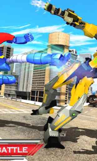 Flying Hero Robot Transform Car: Robot Games 1