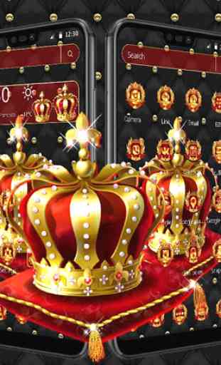 Golden Crown King Launcher Theme 1