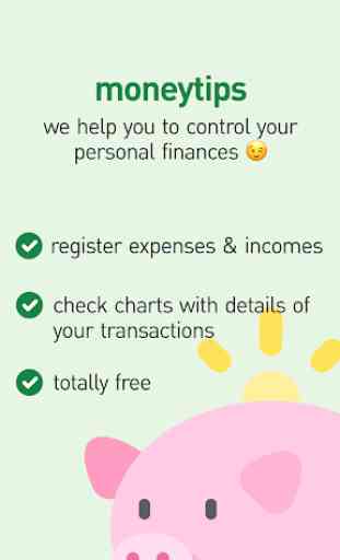 Moneytips - Easy & Free Budget and Expense tracker 1