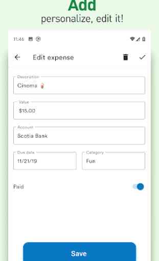 Moneytips - Easy & Free Budget and Expense tracker 4