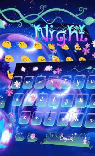 Night Sky Keyboard theme 2