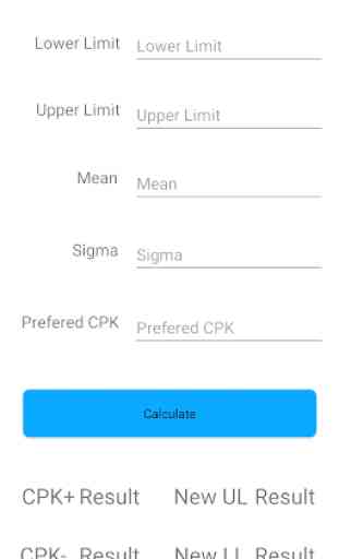 Statistical CP / CPK Calculator 1
