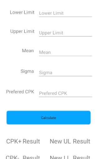Statistical CP / CPK Calculator 3
