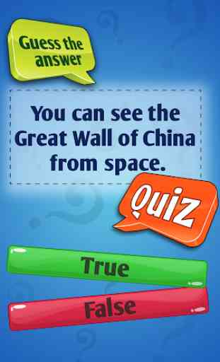True Or False Fun General Knowledge Quiz Game App 2