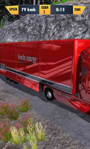 American Truck Cargo Car Transporter Driving 2