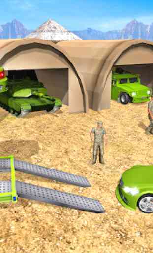 Army Cars Transport: Army Transporter Games 4