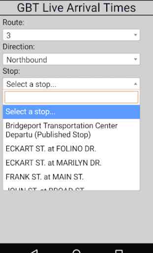 Bridgeport GBT Bus Tracker 3