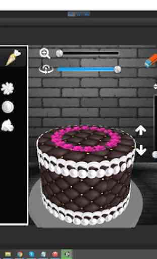 Cake icing real 3d cake maker 3
