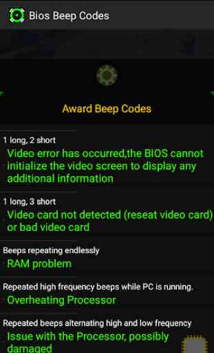 Computer POST And Bios Beep Codes 3